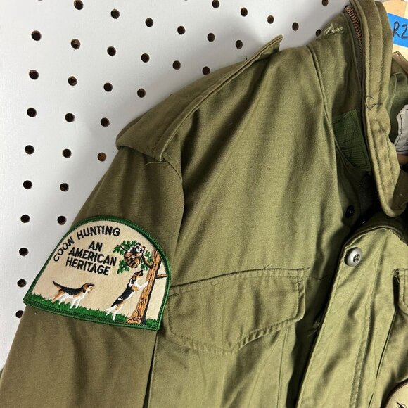 Vtg OG-107 Military Coat Cold Weather Field Size Small Regular Army Green Hunt - Picture 4 of 9